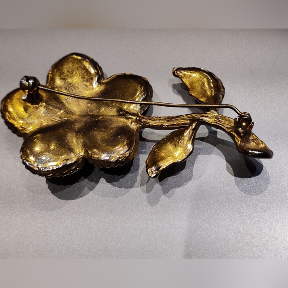 Vintage Christian LaCroix Flower Brooch - Picture 11 of 15